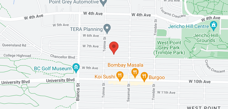 map of 4559 W 8TH AVENUE
